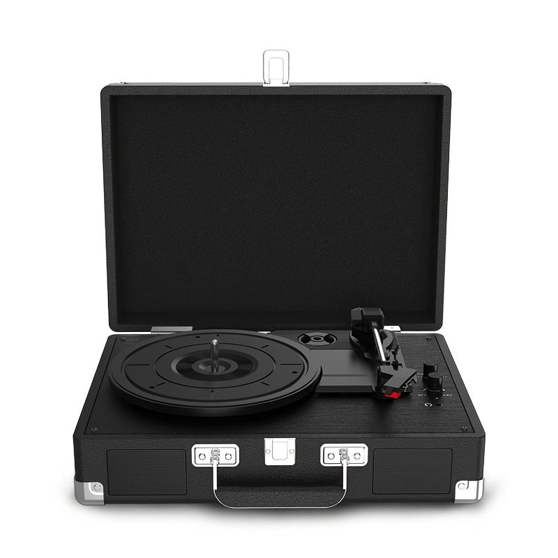Turntable Record Player C210, with 2 Stereo Speakers, Wireless 3- Speed 33/ 45/ 78RPM, Support Headphone Jack/ USB/ AUX-IN/ RCA- Out Bee's to Find