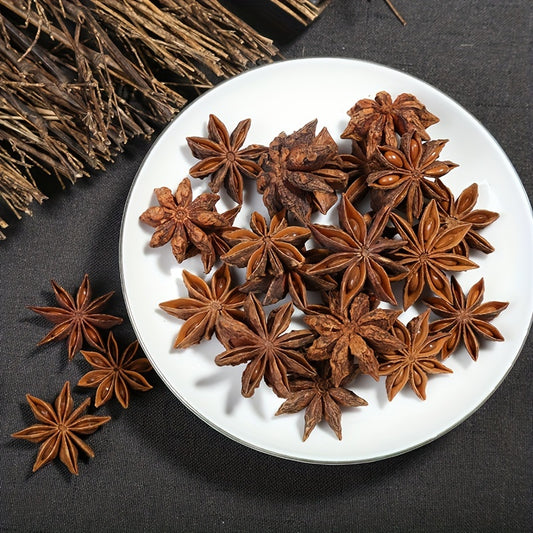 Whole Star Anise (150g/5.3 Oz) Gluten Free, Whole Chinese Pods, Premium Quality Bee's to Find