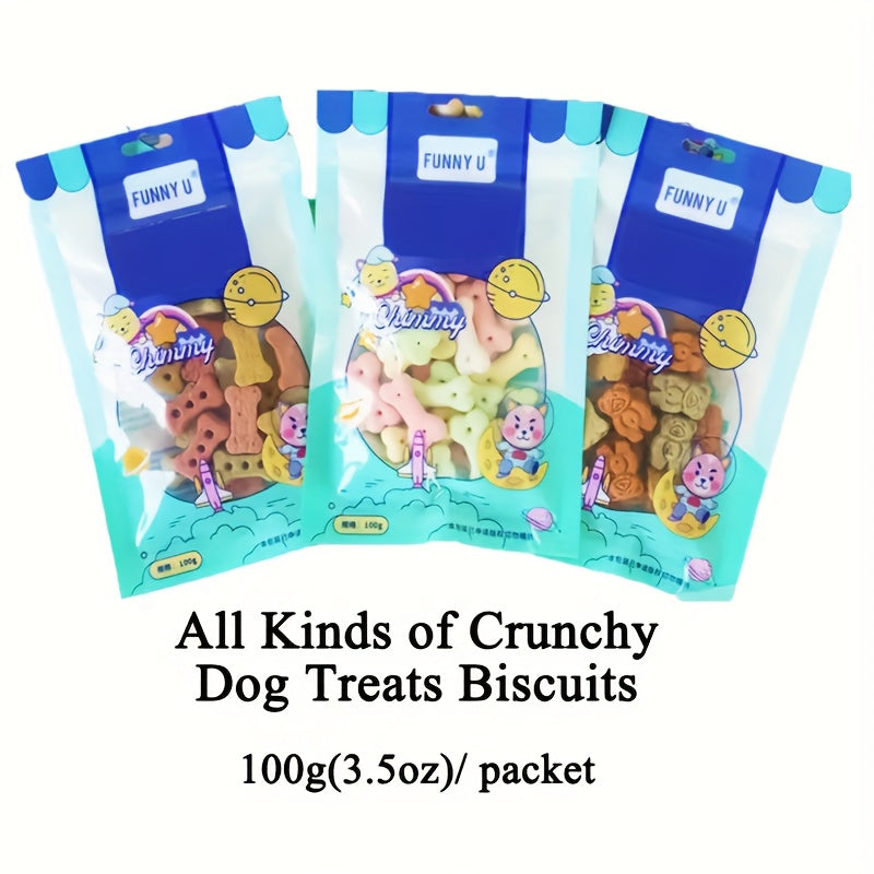 100g/3.53oz Dog Treats Biscuits For Small, Medium, & Large Dog - Healthy, Easily Digestible, Training Treats For Dogs Bee's to Find