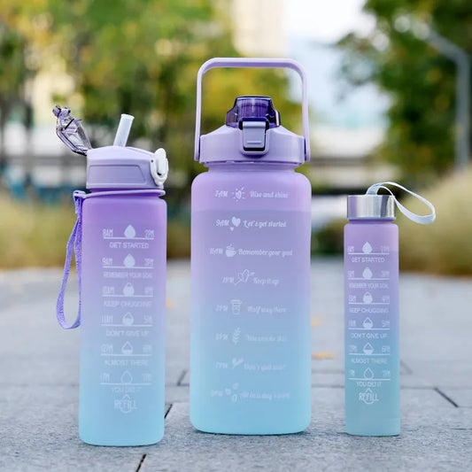 Water Bottle Motivational Drinking Bottle Sports Water Bottle With Time Marker Portable Reusable Plastic Cups Outdoor Travel Gym - Bee's to Find