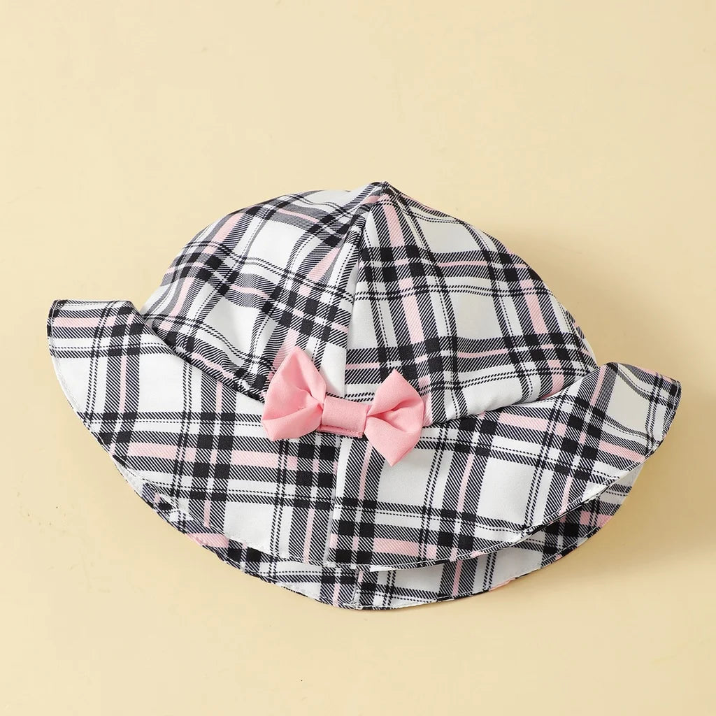 0-18Months Newborn Baby Girl Clothes Cute Plaid Design Summer Romper +Hat 2Pcs Suit Fashion Holiday Clothing For Toddler Girl - Bee's to Find