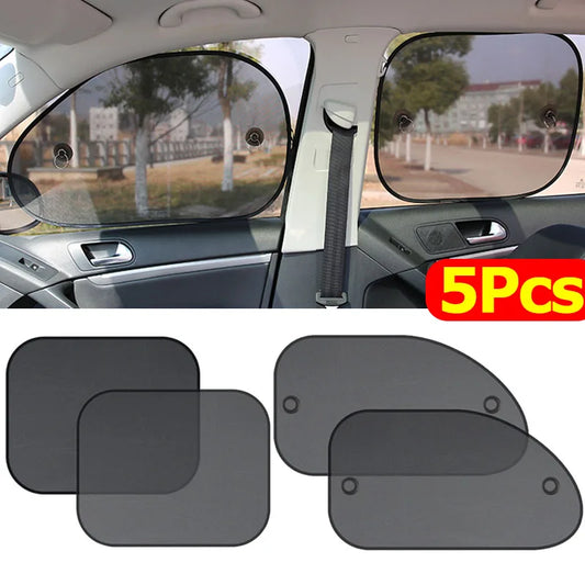 Universal Car Window Mesh Sunshade Cover Portable Foldable Auto Side Glass Sunshades Curtain UV Protection Tools Accessories - Bee's to Find
