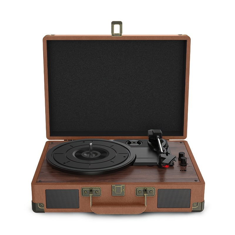 Turntable Record Player C210, with 2 Stereo Speakers, Wireless 3- Speed 33/ 45/ 78RPM, Support Headphone Jack/ USB/ AUX-IN/ RCA- Out Bee's to Find