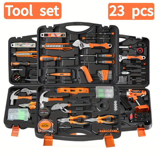 15pcs/23pcs Repair Tools, Manual Toolbox Tools, DIY Toolbox Tools, H4001A Hardware Toolbox Tools Are Durable And Very For Daily Home Decoration Bee's to Find